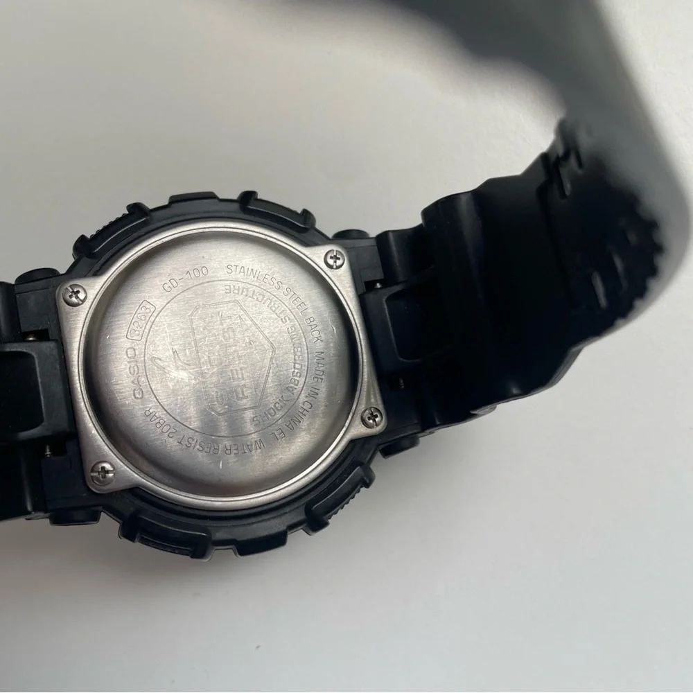 Casio G-Shock Watch Men Black 3263 GD-100 Backlight 200M WR Time